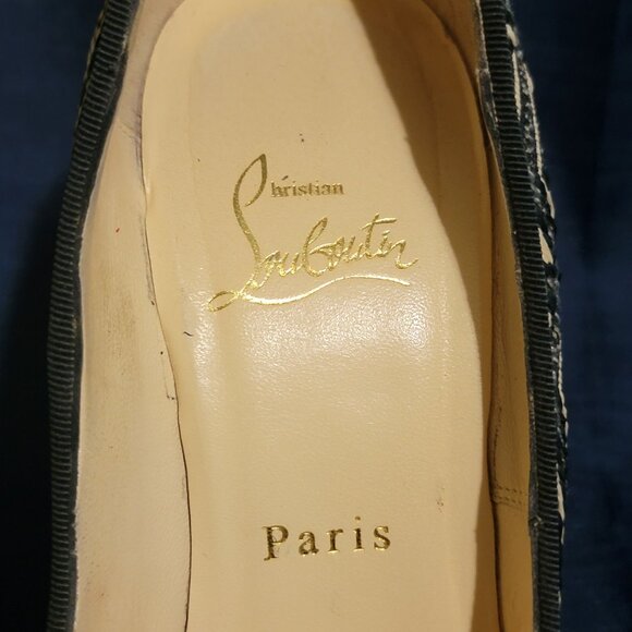 Christian Louboutin Panama Geometrico Daffodile Platform Pump size EU 38.5 - Picture 4 of 7